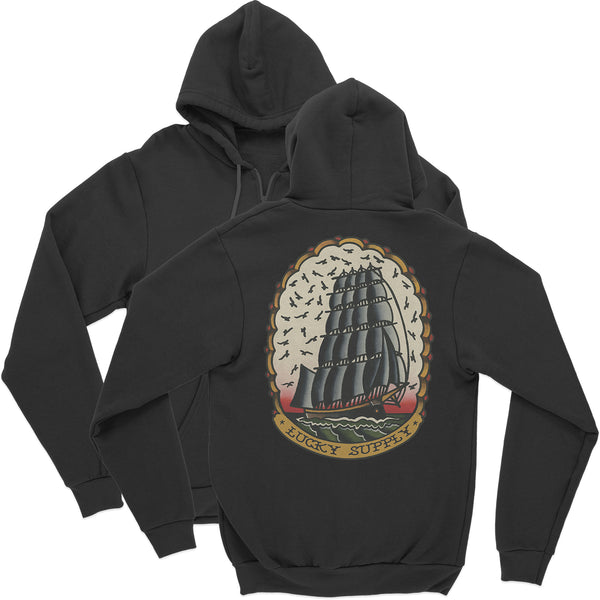 Lucky Supply Clipper Ship Zip-Up Hoodie