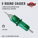 Round Shader Needle Cartridges by Lucky Supply