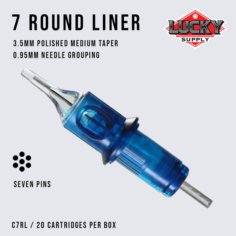 Round Liner Needle Cartridges by Lucky Supply