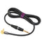 Cable RCA negro de alta resistencia en angulo Hard Craft Co.