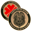 Moneda Conmemorativa del Museo de Lucky Tattoo para el Aniversario