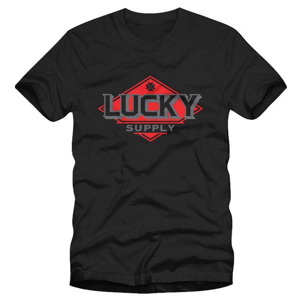 T-shirt Logo Lucky Supply (Negro)