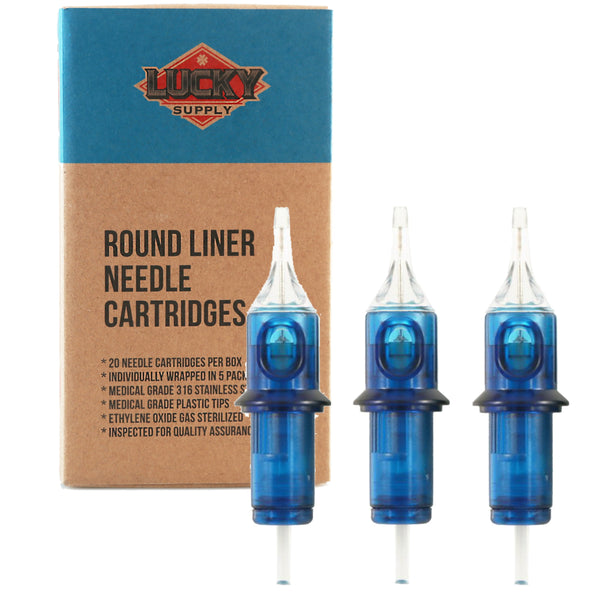 Round Liner Bugpin Needle Cartridges by Lucky Supply