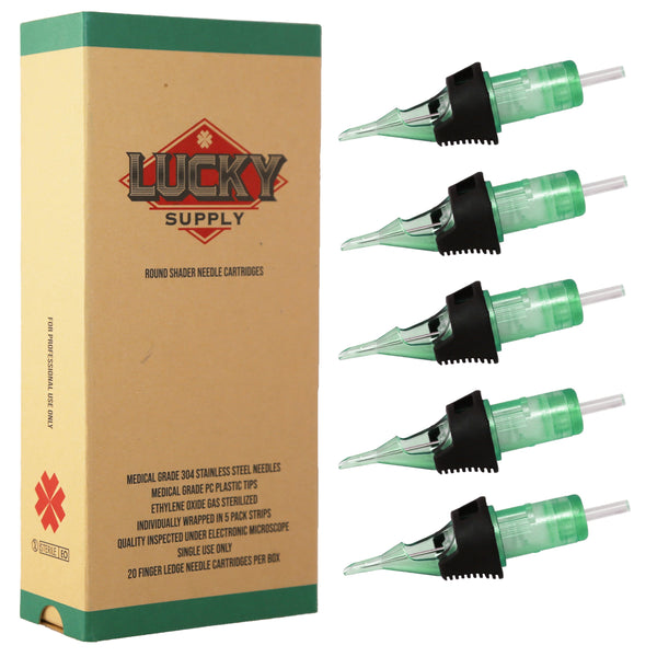 Lucky Supply V2 Needle Cartridges - Round Shaders (Medium Taper)