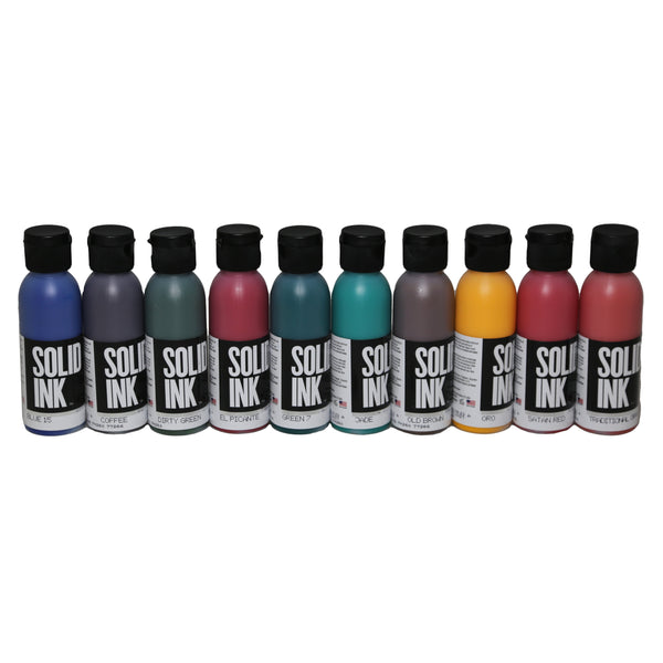 Solid Ink - Old Pigments Set (10 Colors) - 2 oz