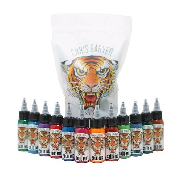 Tinta Solid Ink por Chris Garver Set de 1 oz (12 colores)