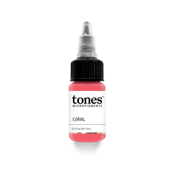 Tones Micropigments - Coral PMU Pigment 0.5oz