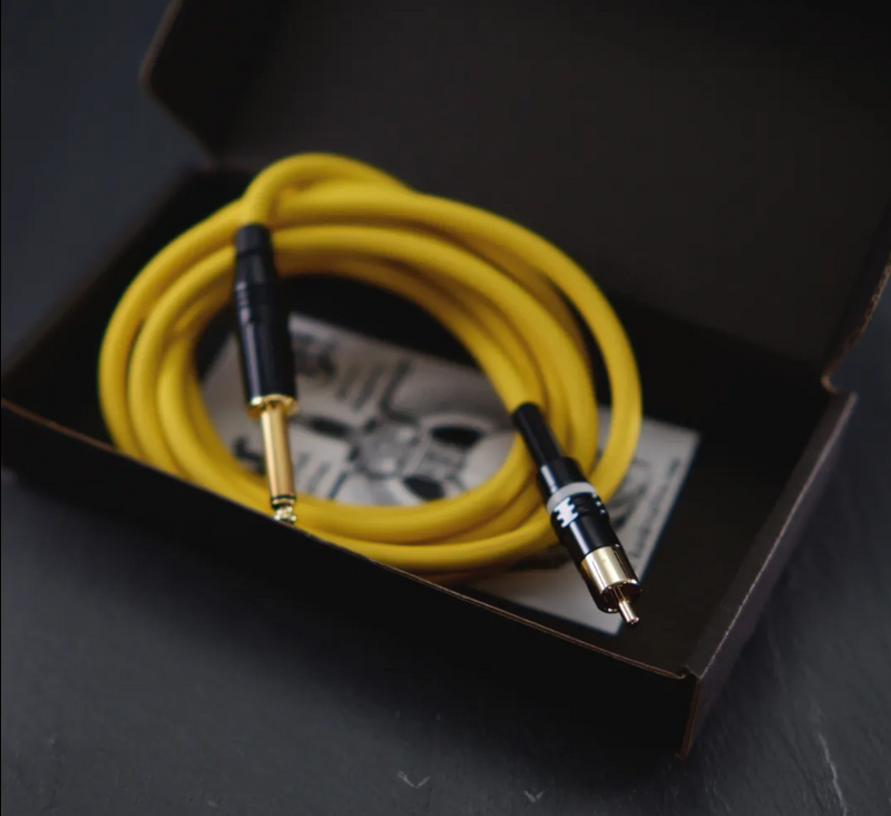 Amarillo Clip Cord de Cable RCA Extra Fuerte por Hardcraft Co.