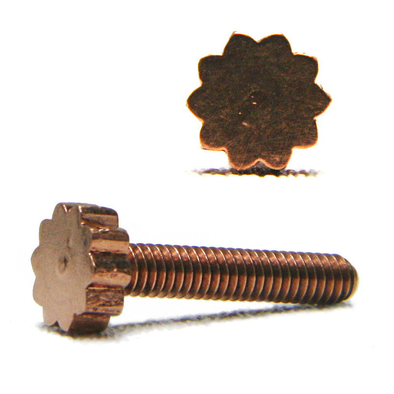 Custom copper contact screw sunburst - TL 1.007